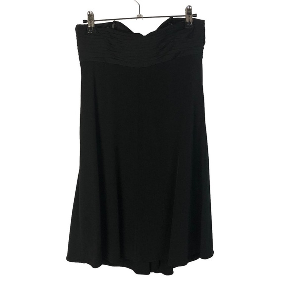Laundry by Shelli Segal Black Drape Front Sleeveless Cocktail Dress 2 - Picture 2 of 4